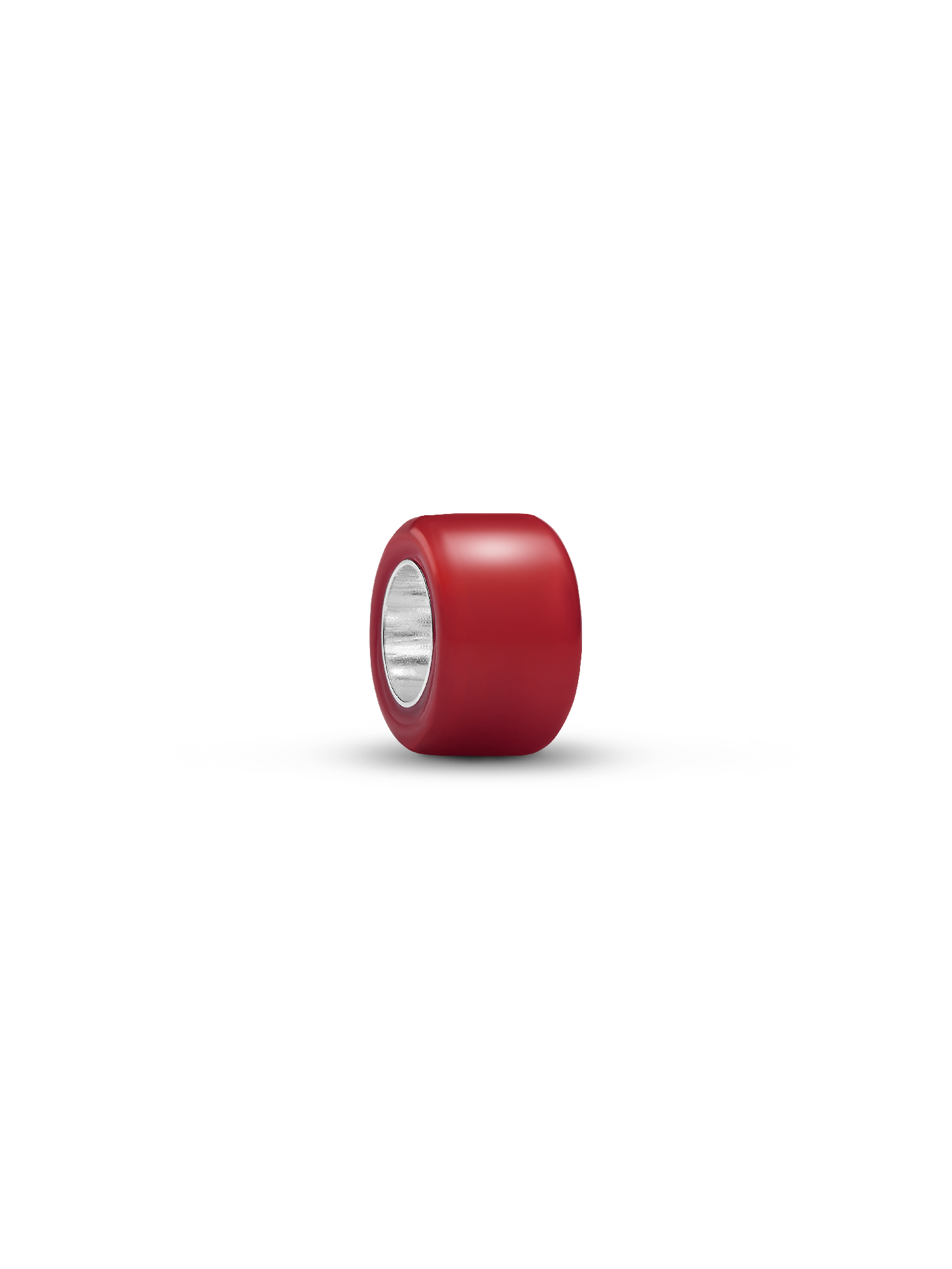 Mini charm de cristal Murano rojo