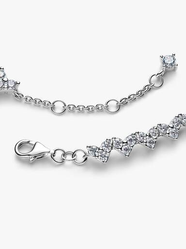 Brazalete Corazón con tres piedras