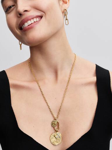 Collar de cadena de eslabones grandes que se pueden abrir