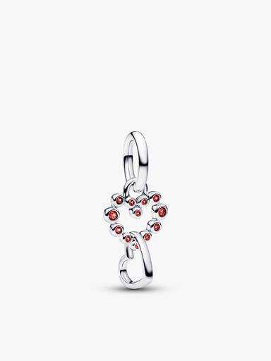 Set trío de charms de corazones rojos