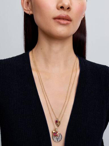 Collar de cadena de eslabones alargados