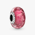 Charm de cristal Murano rosa Fantasía de Ondas Charm de cristal Murano rosa Fantasía de Ondas