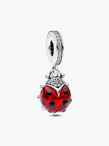 Charm colgante Mariquita roja