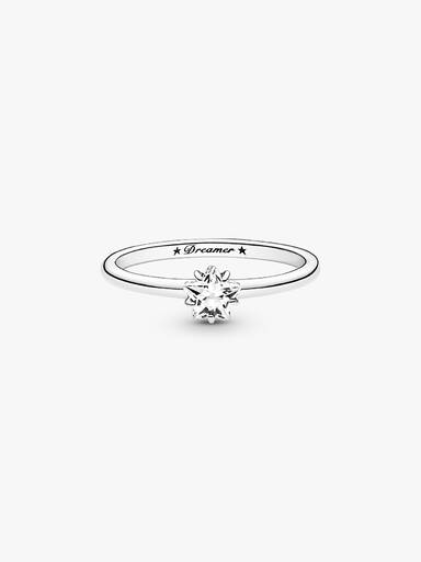 Anillo solitario Estrella celestial reluciente