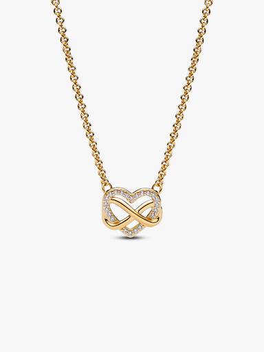 Collar collier Corazón infinito Brillante