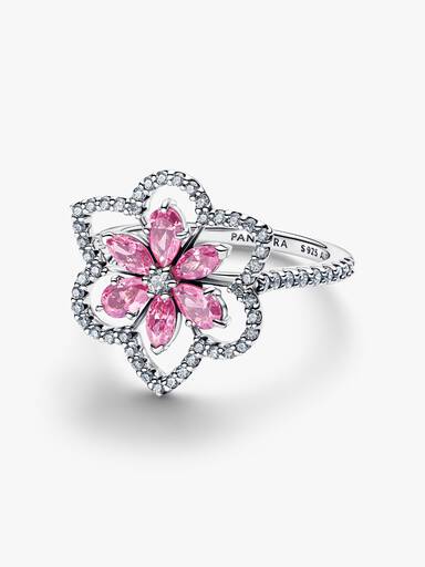 Anillo Cóctel Doble Flor