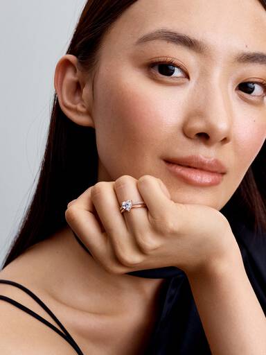 Anillo Corazón Doble Banda