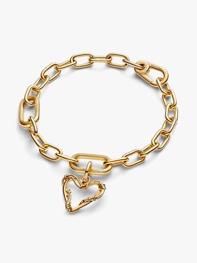 Charm colgante Corazón de alambre