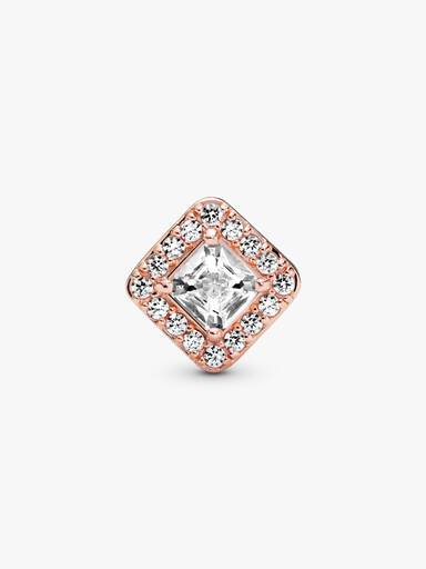 Charm Halo Cuadrado con Brillo