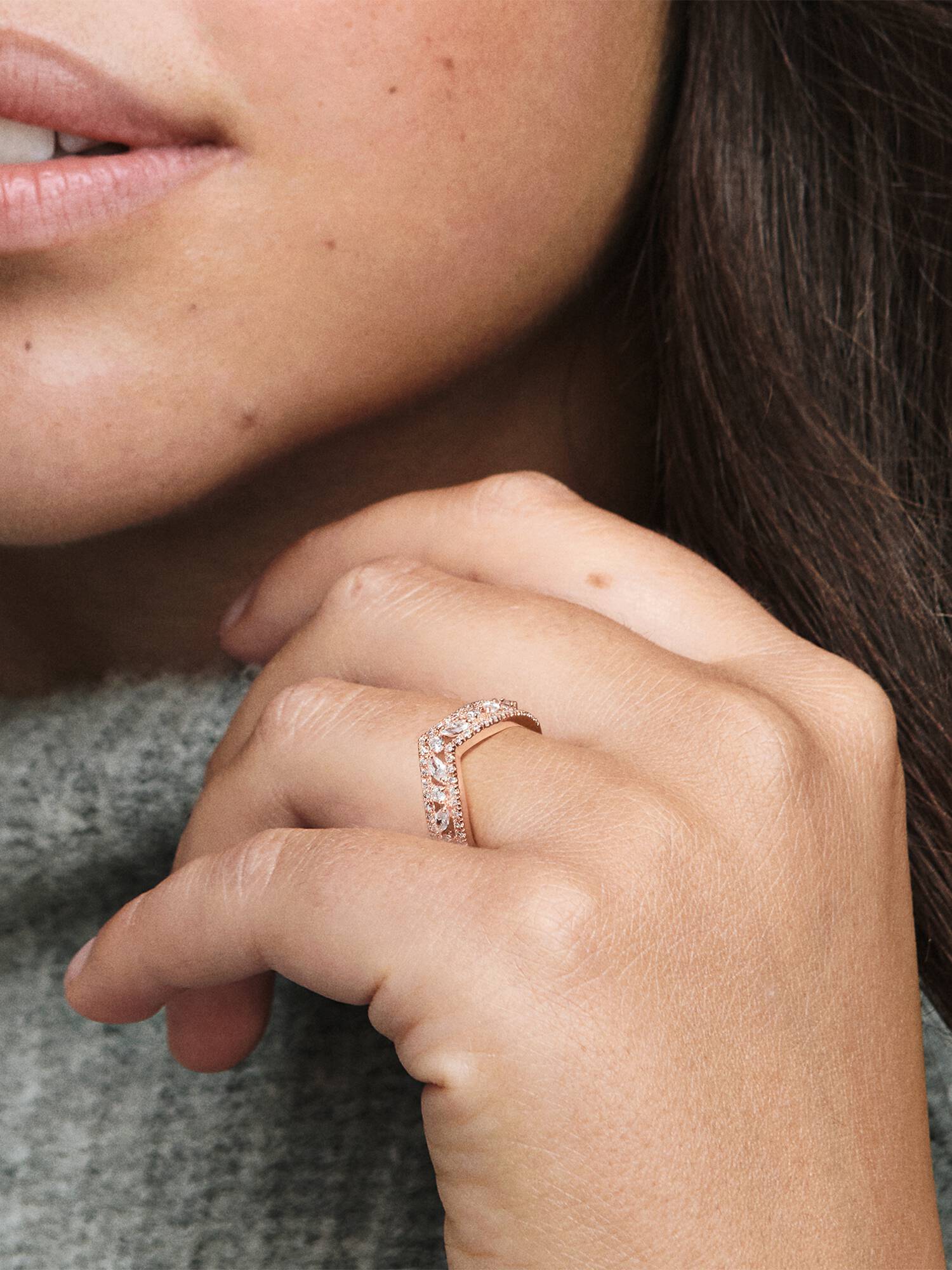 Anillo Doble Deseo Brillante