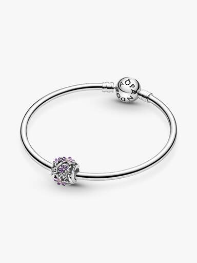 Charm calado Margarita morada