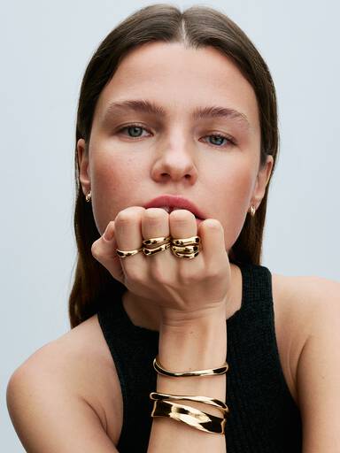 Anillos Banda Forma Orgánica
