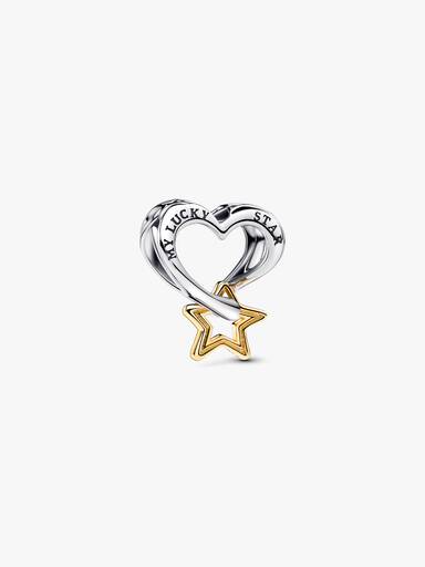 Charm Corazón y Estrella de la Suerte