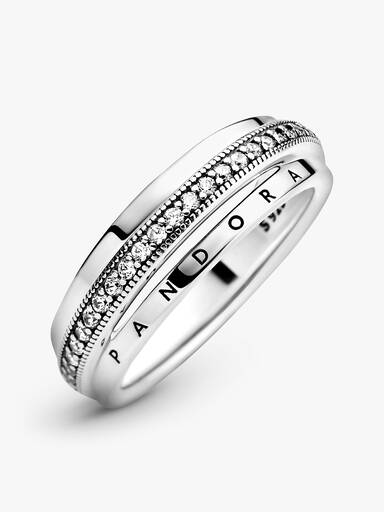 Anillo Triple Alianza en Pavé