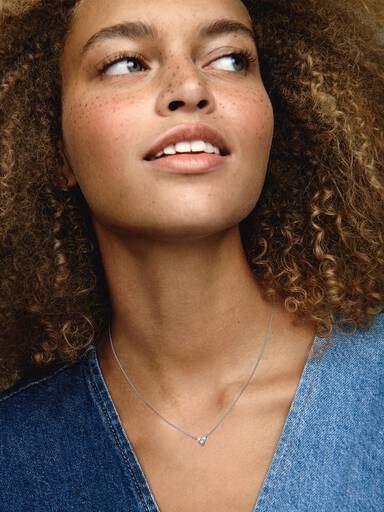 Collar Collier Corazón Triple Gema