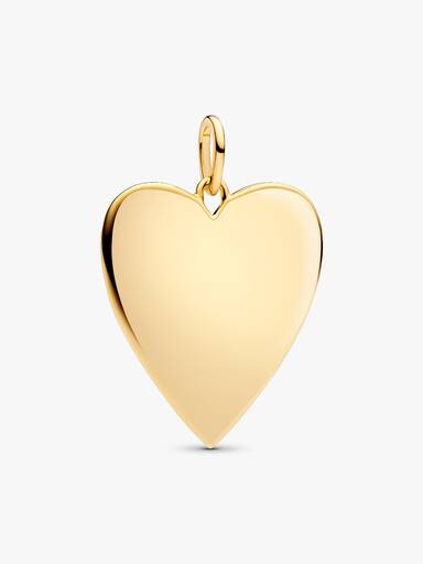 Colgante Placa grabable grande en forma de corazón