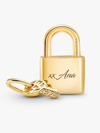Charm colgante Candado y llave