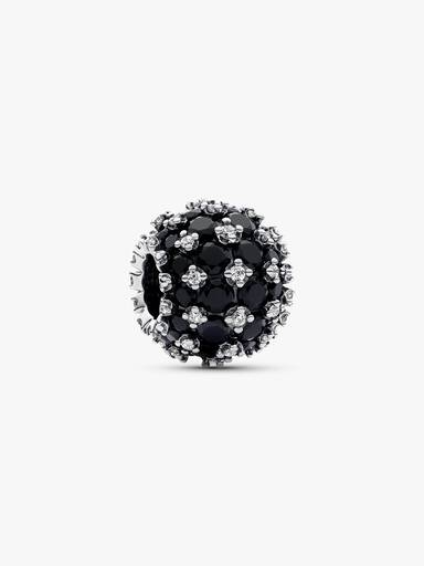 Charm Negro Redondo Pavé Brillante
