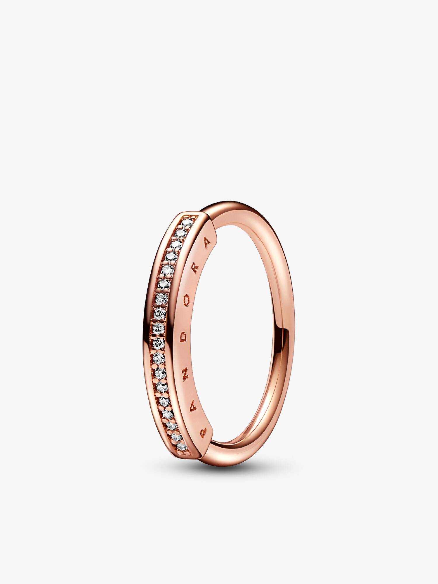 Anillo I-D en pavé Pandora Signature