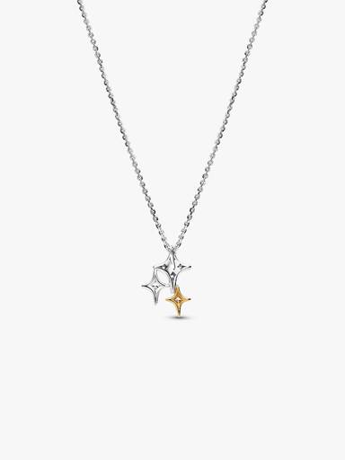 Collar con Colgante Estrella Triple