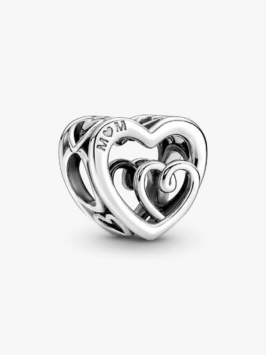 Charm Corazones entrelazados con infinito