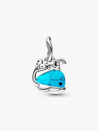 Charm Colgante Ballena turquesa