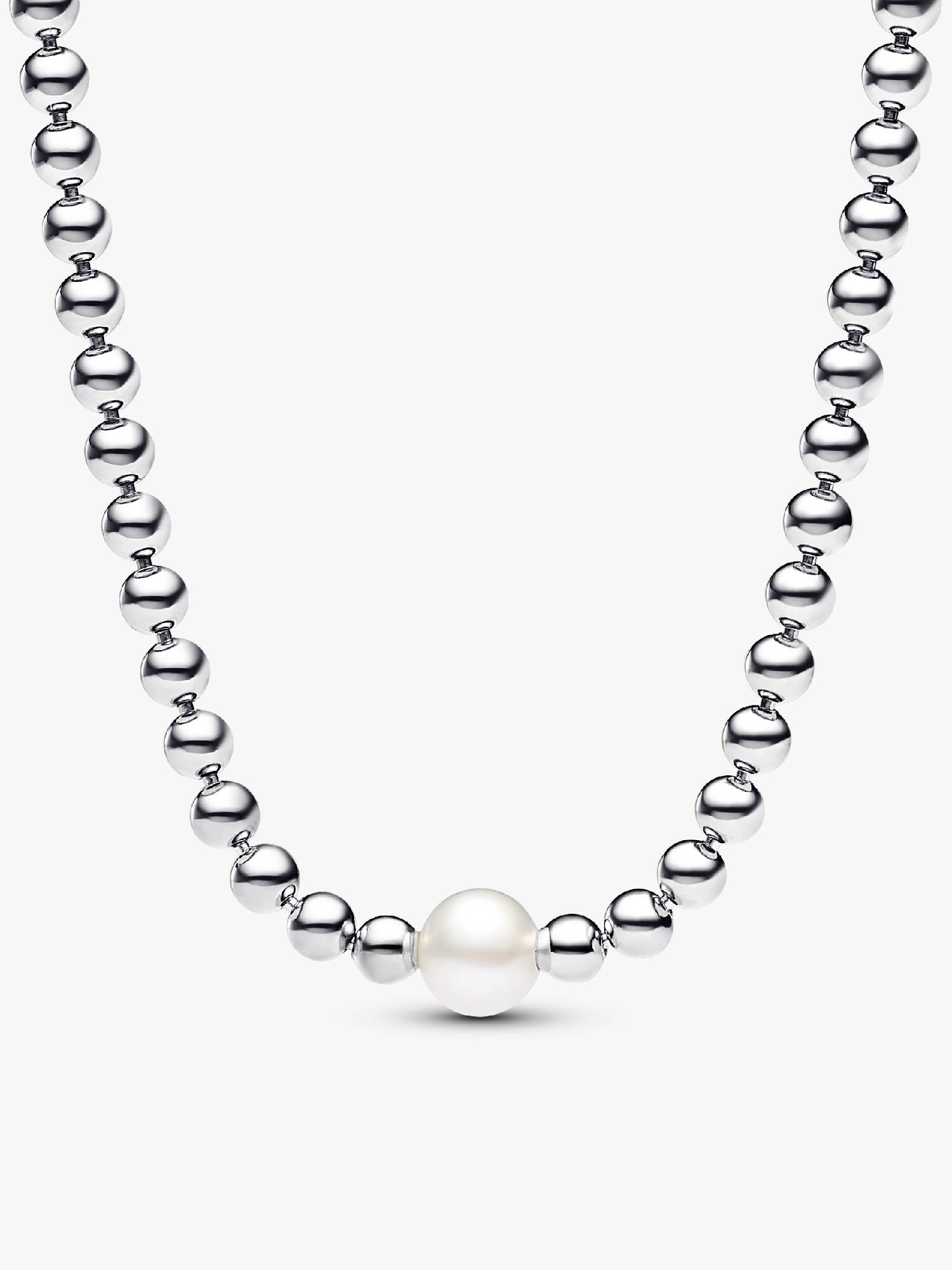 Collar Collier Perla Cultivada de Agua Dulce Tratada y Abalorios