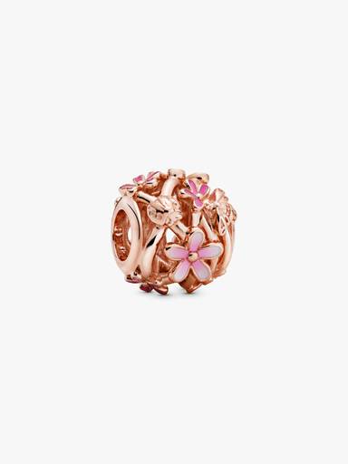Charm calado Margarita rosa