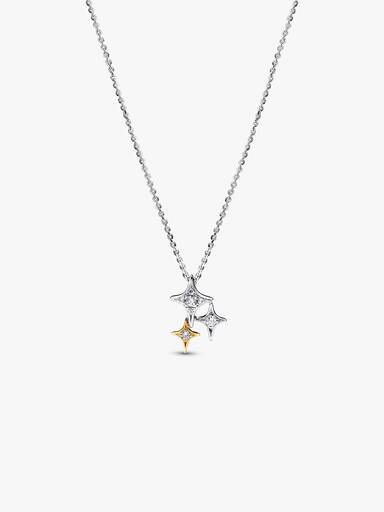 Collar con Colgante Estrella Triple