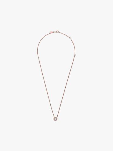 Collar con halo redondo brillante