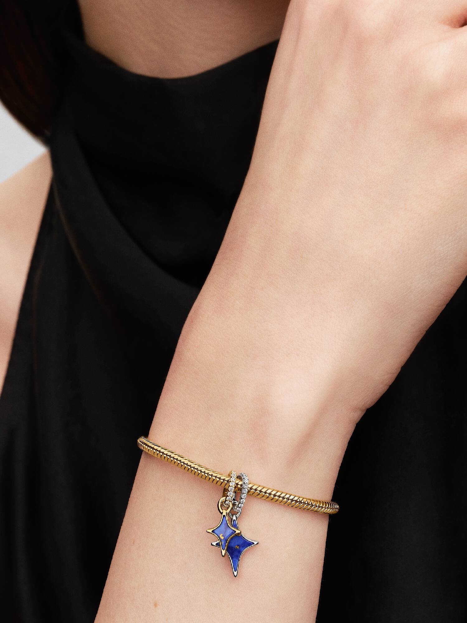Charm Colgante Doble Divisible Estrellas 