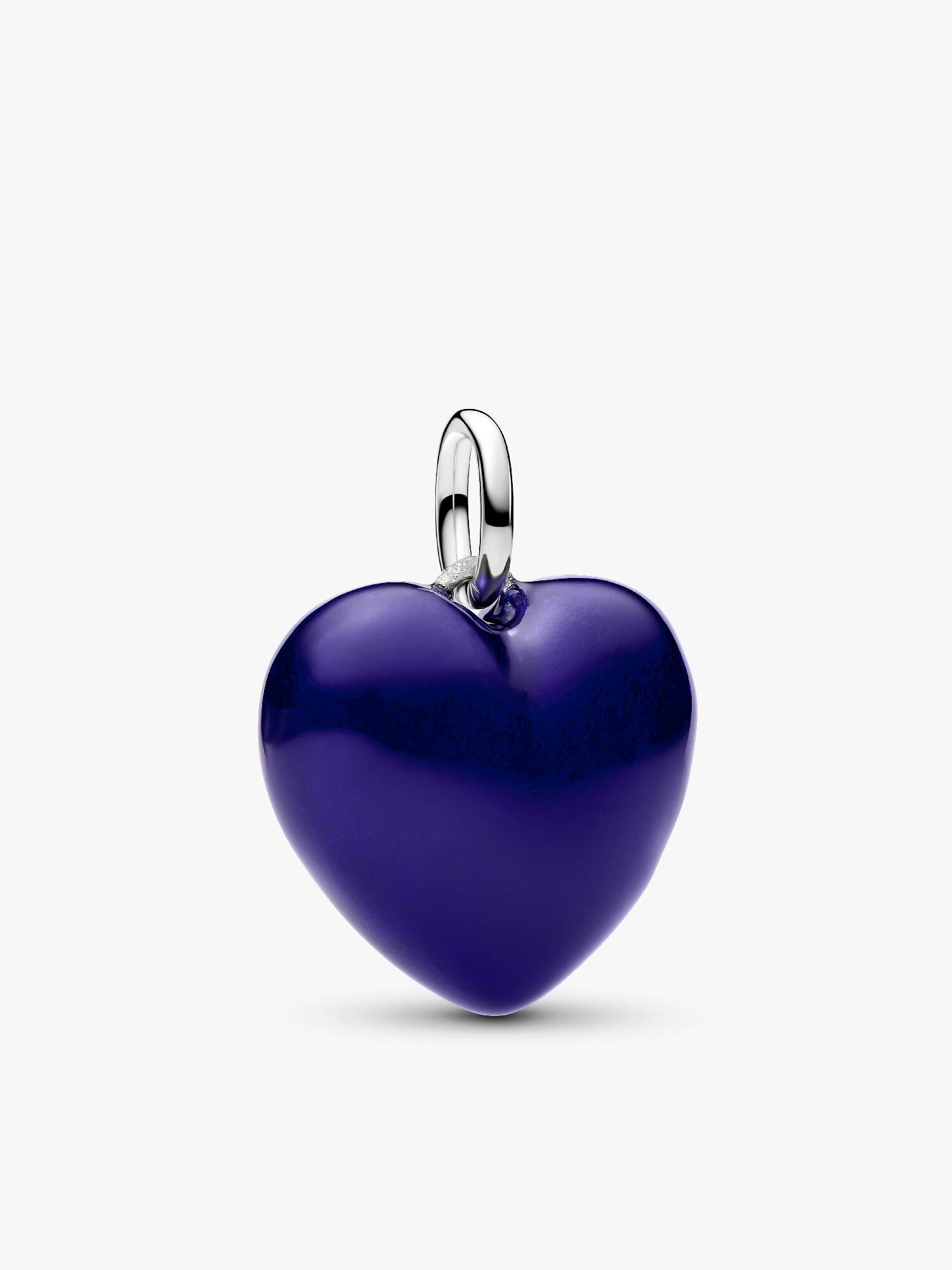 Charm colgante Corazón Acolchado Azul