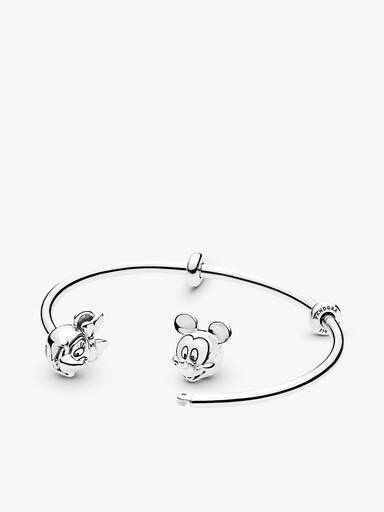 Brazalete Abierto Mickey Mouse y Minnie Mouse Disney Pandora Moments