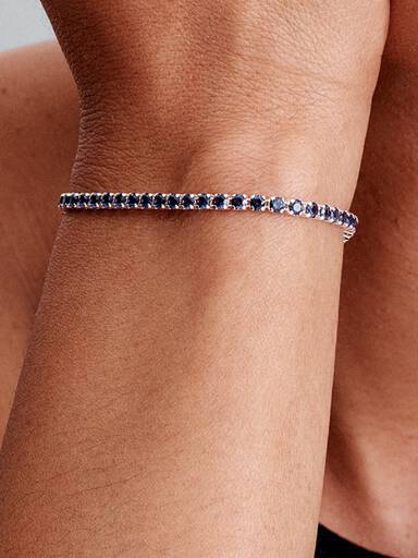 Brazalete de Tenis Azul Brillante