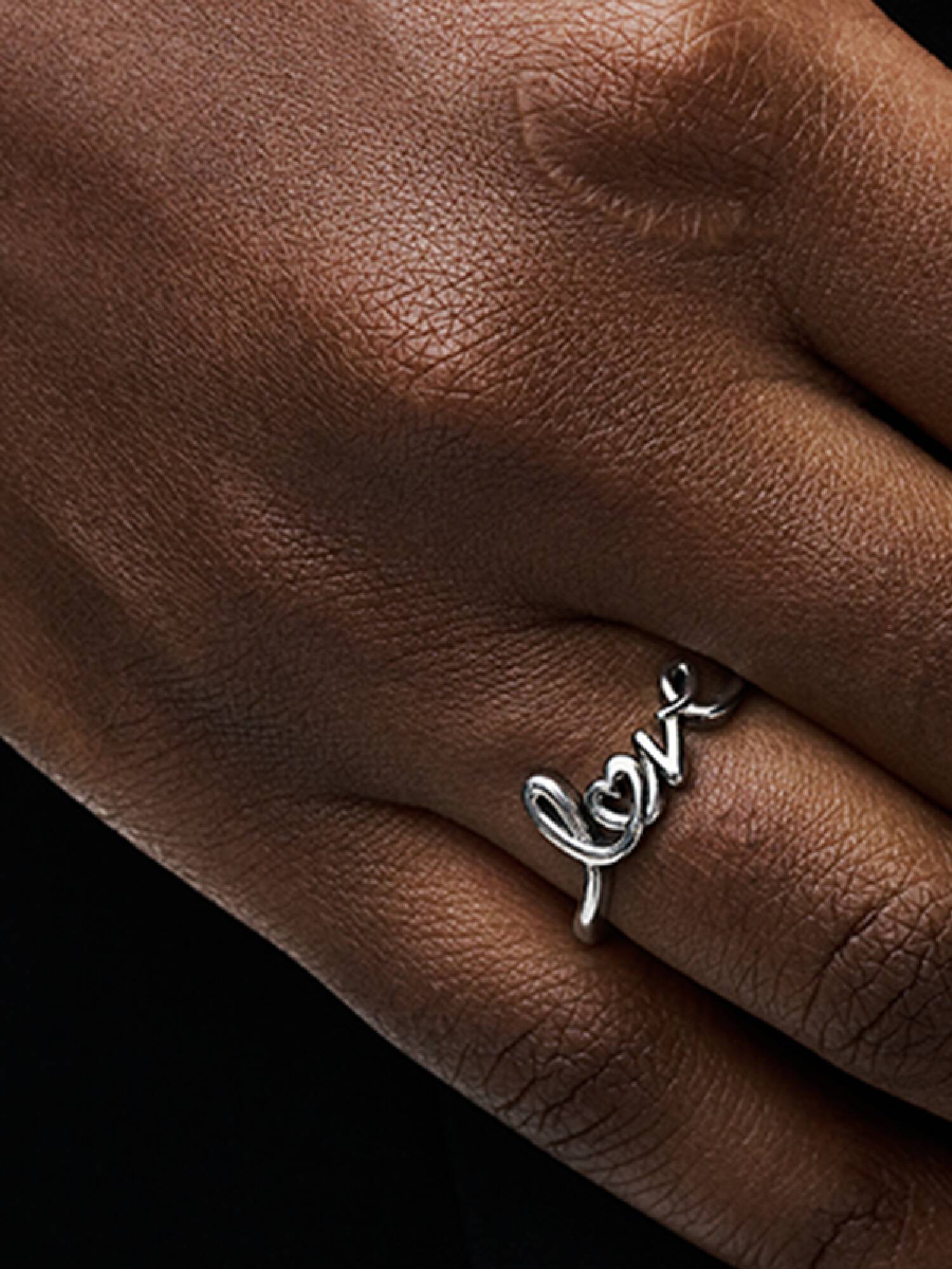 Anillo Love Escrito a Mano