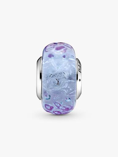 Charm de Cristal Murano Ondas Lavanda