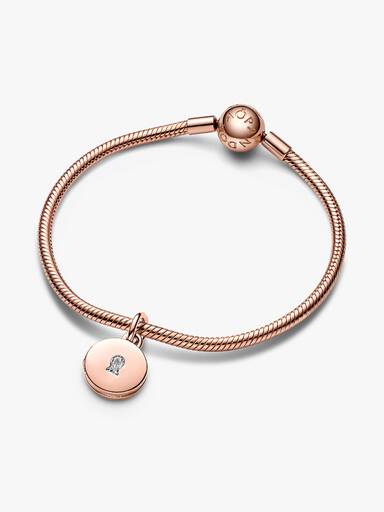 Charm Colgante Medallón Amor grabable que se puede abrir