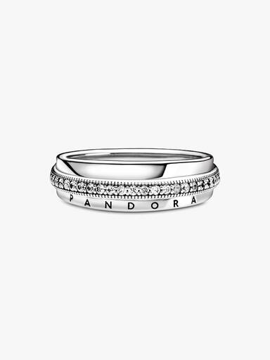 Anillo Triple Alianza en Pavé