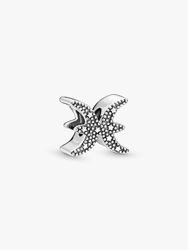 Charm del zodíaco Piscis resplandeciente