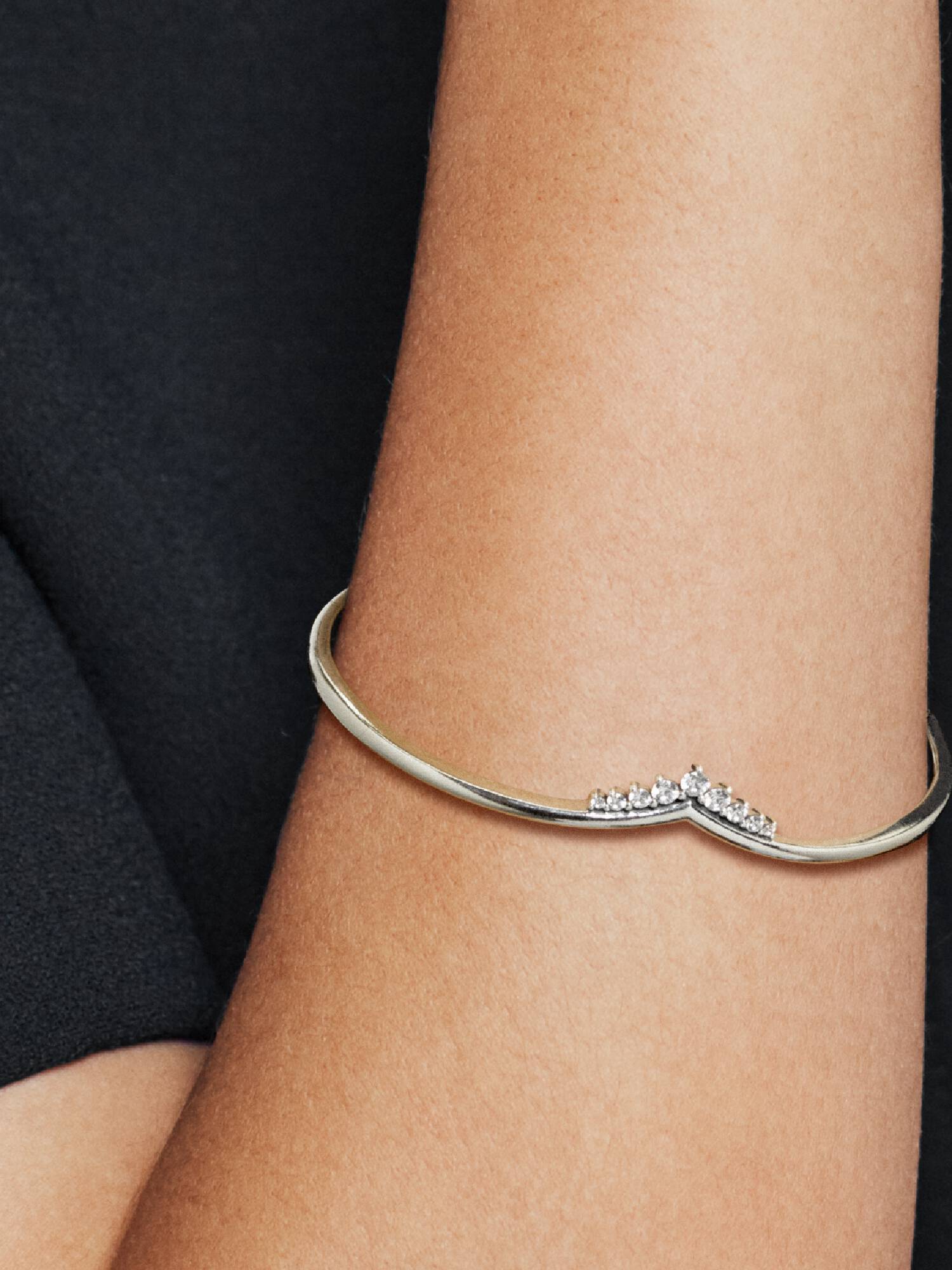 Brazalete Abierto Tiara Wishbone