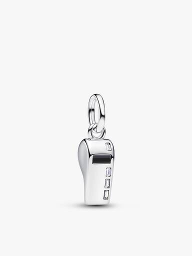 Silver Football Charm Set