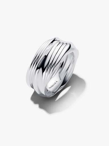 Anillo trenzado doble