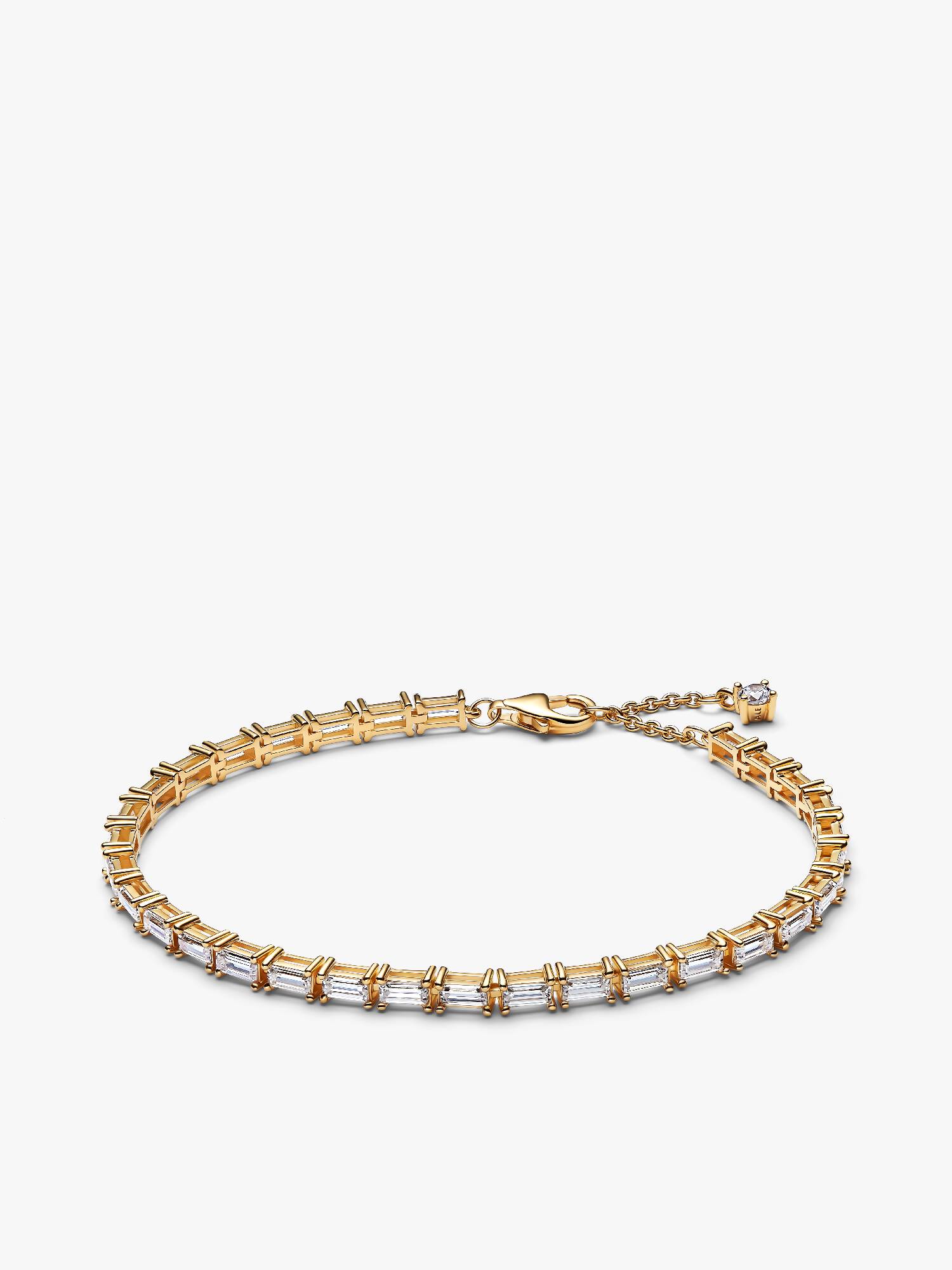 Pulsera de tenis Baguette reluciente