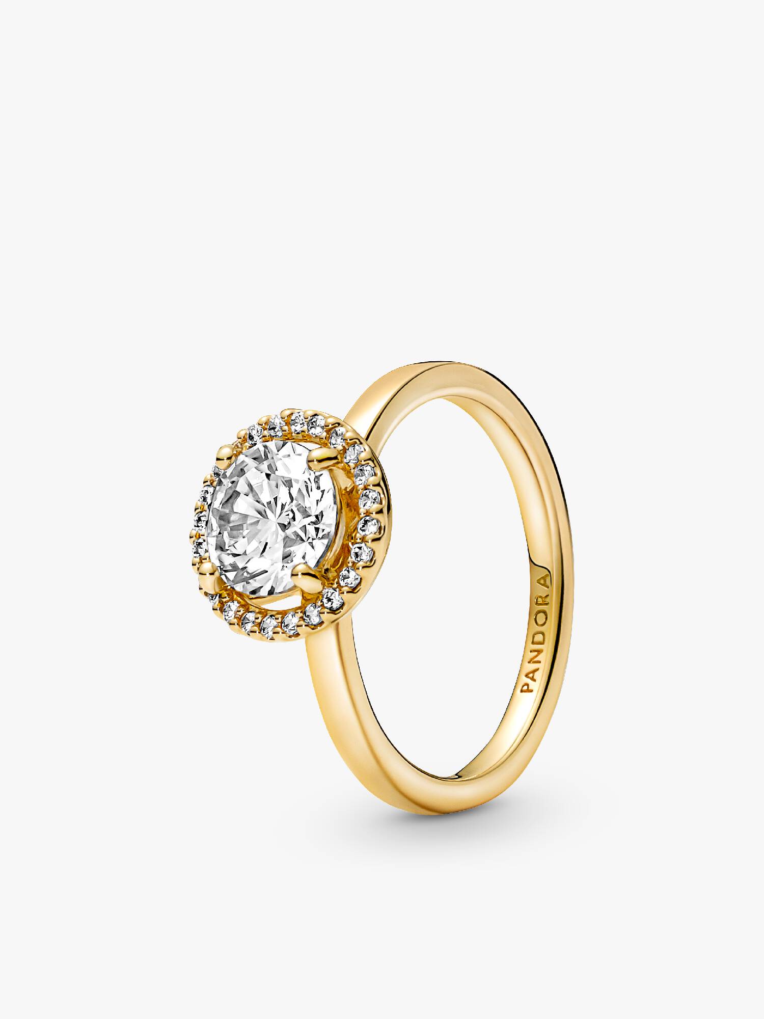 Anillo Halo redondo brillante