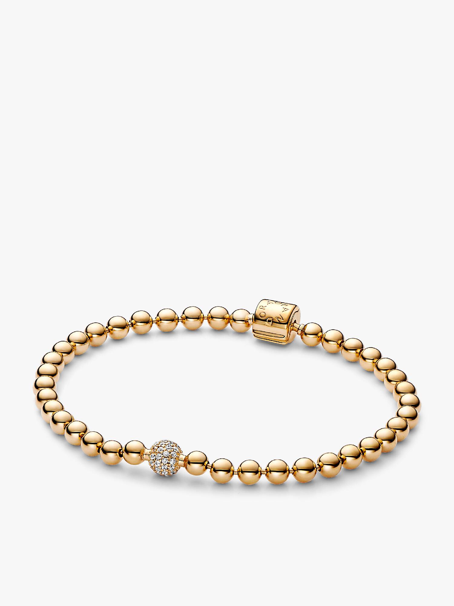 Brazalete de cuentas y pavé