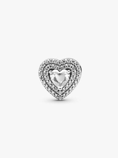 Charm Corazones relucientes en niveles