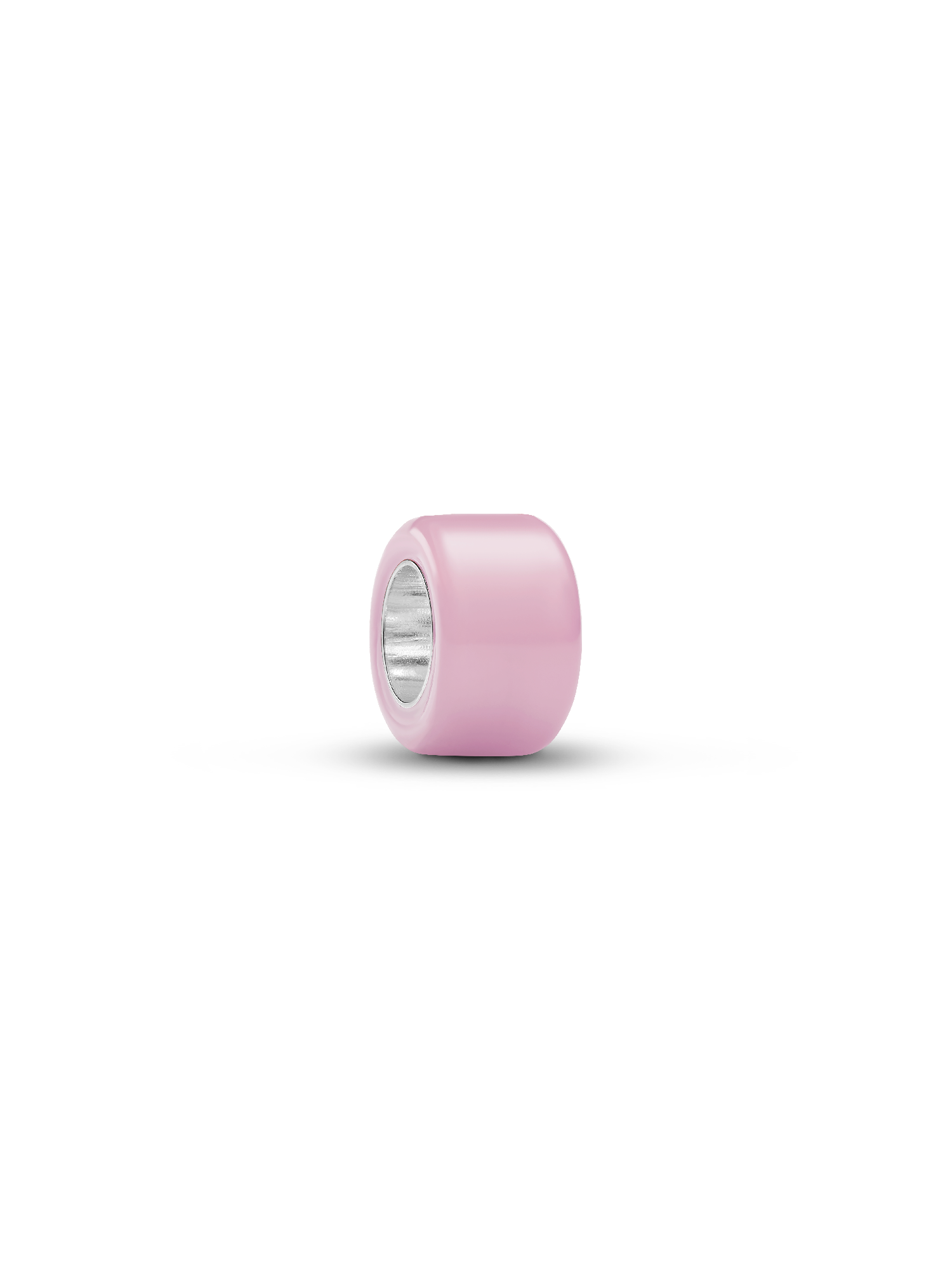 Mini charm de cristal Murano rosa