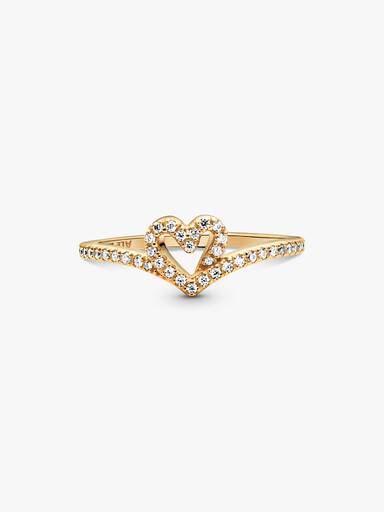 Anillo Corazón de los Deseos Brillante