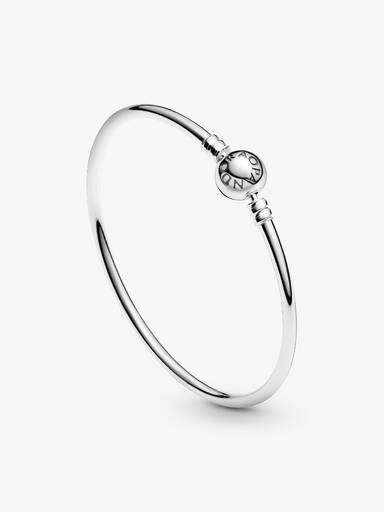 Brazalete rígido con broche de logo