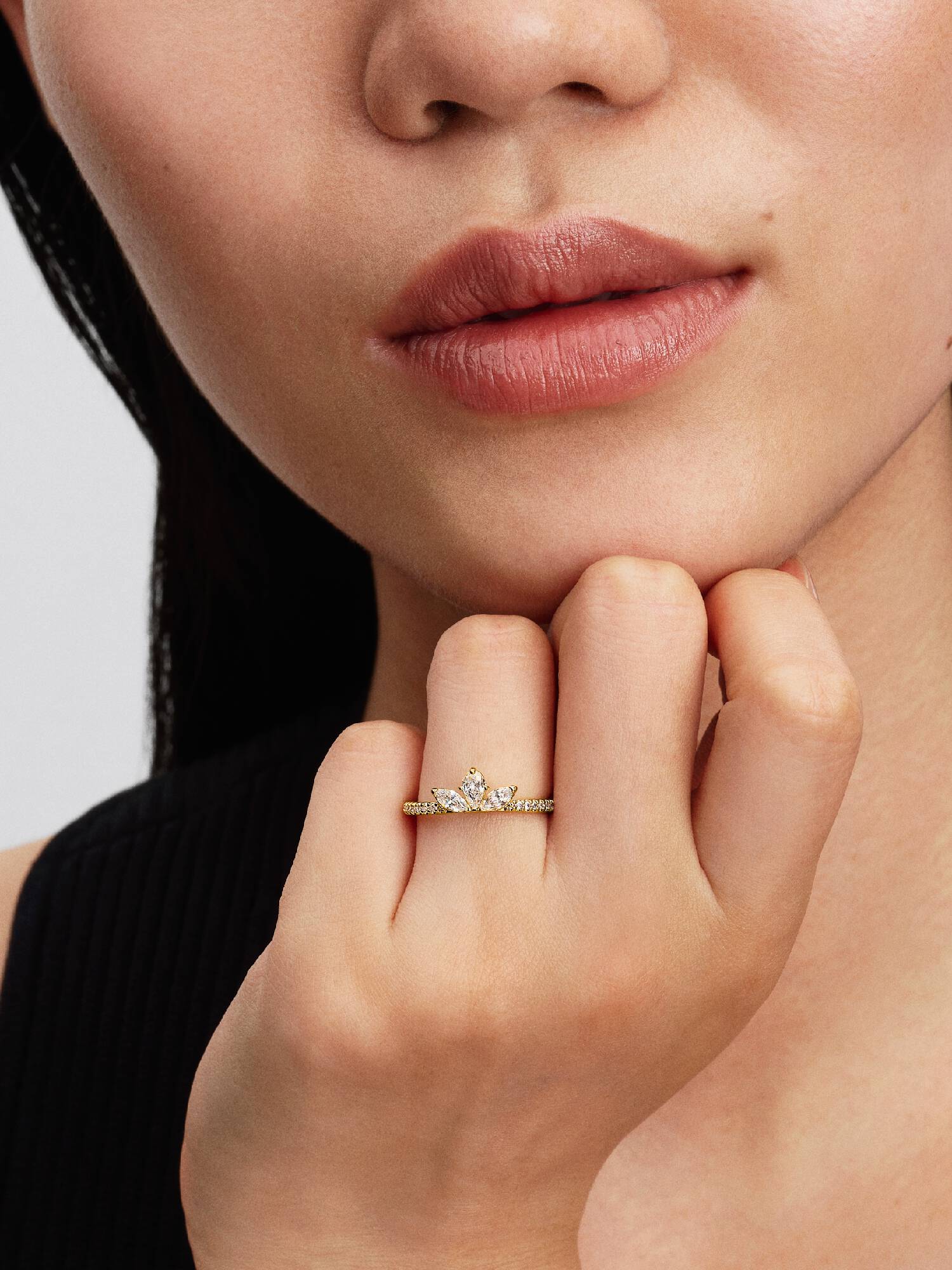 Anillo Racimo herbario reluciente